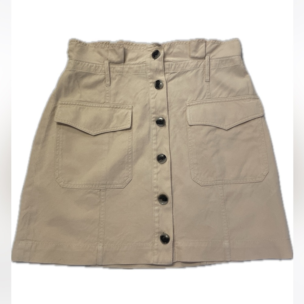Banana Republic Women’s Khaki Paperbag Waist Skirt Size 8